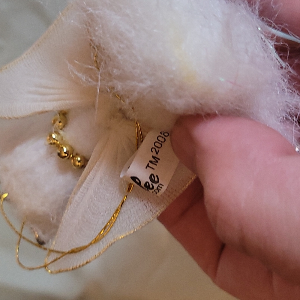 Annalee Christmas Ornament. Angel Cat with Wings and Halo 2008 - Picture 7 of 7